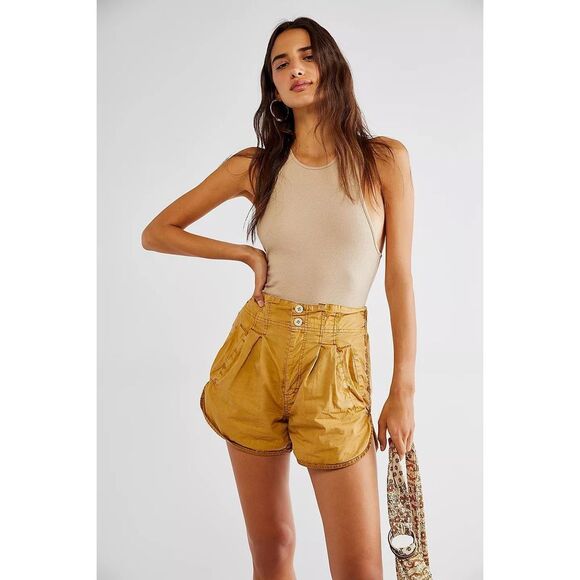 Free People Pleated Shorty Pull On Shorts Size S - Picture 1 of 9